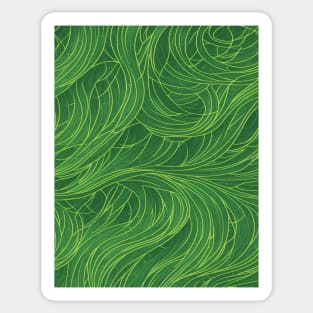 Emerald Entanglement for Modern Aesthetic Sticker